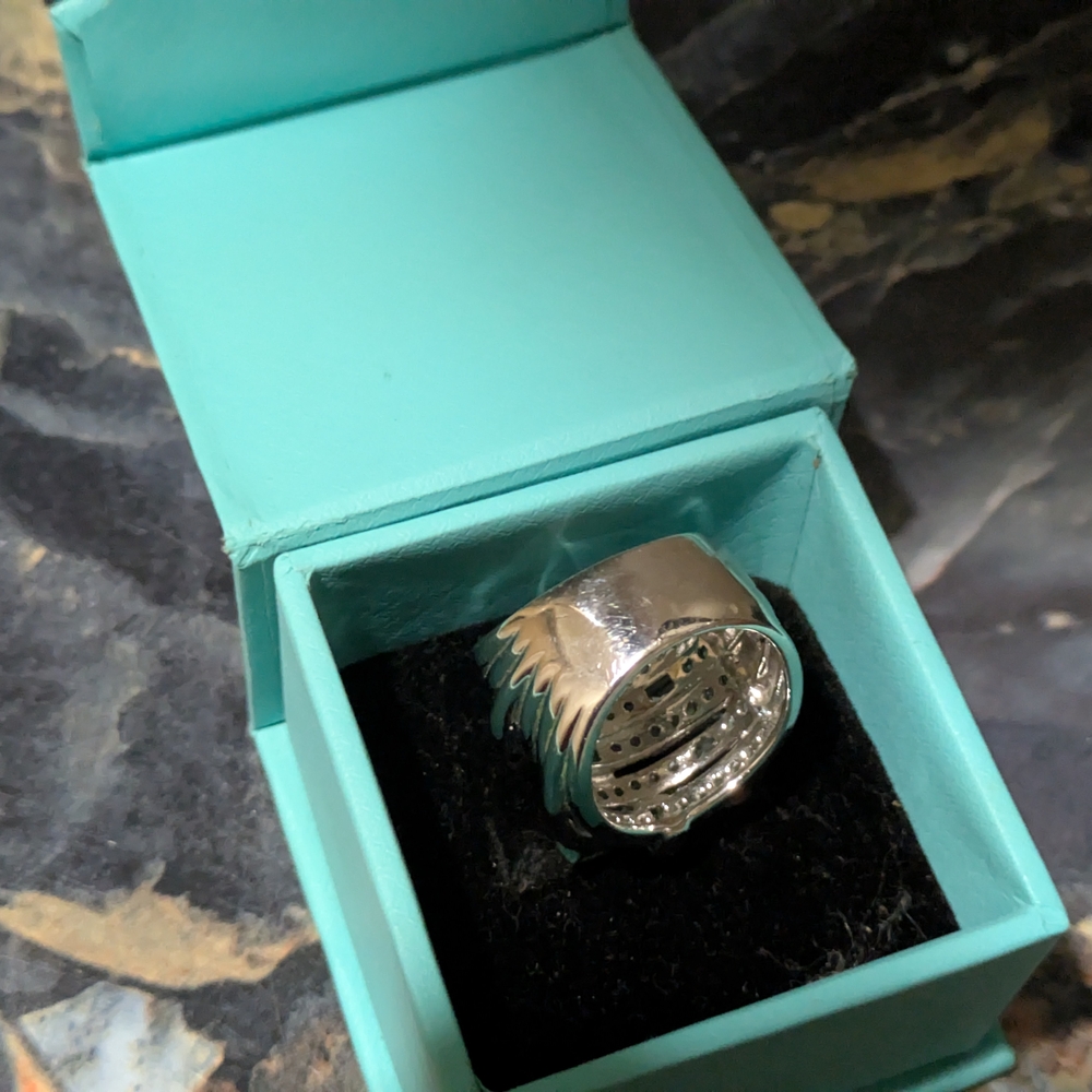 Dazzling Silver Multi-Band Ring Set - image 4